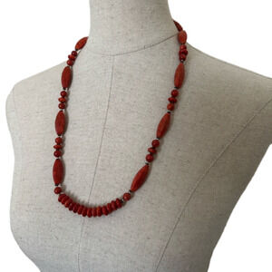 Vintage Lee Sands Stone Bead Necklace